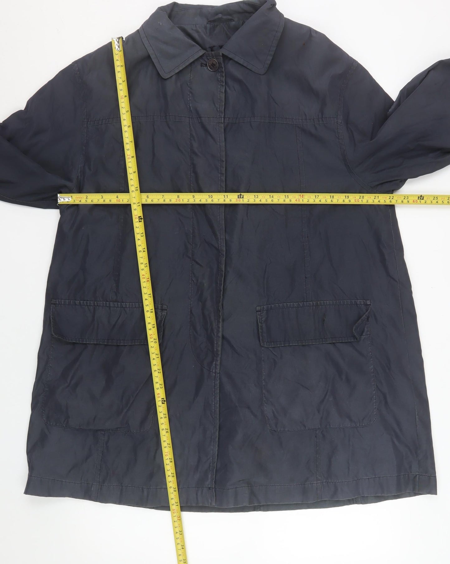 InWear Men's Black M Mid-Length Rain Coat Water Resistant Jacket