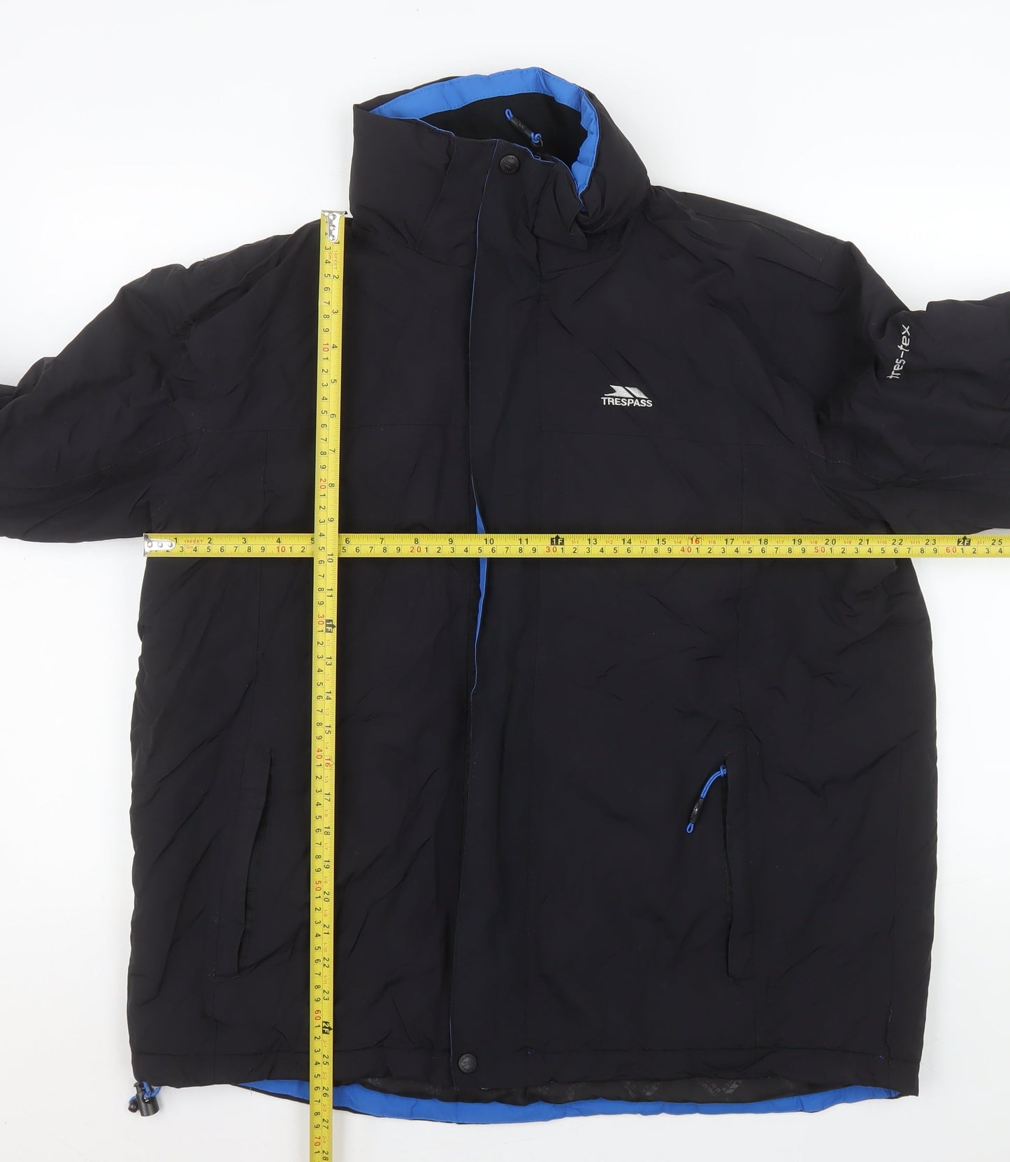 Trespass Men's Black L Waterproof Windproof Parka Jacket Lined Size L
