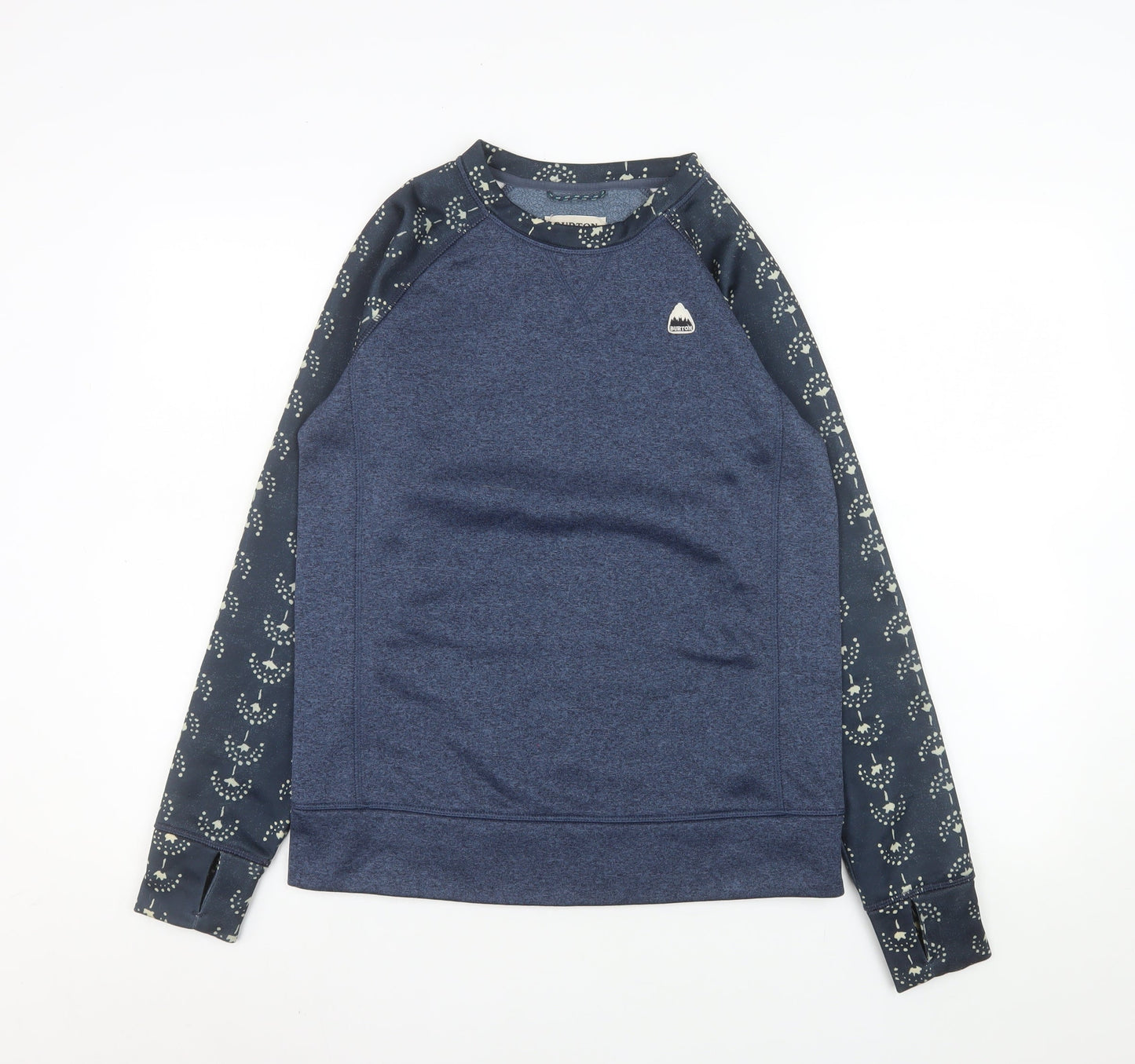 Burton Men's Blue XS Pullover Sweatshirt Long Sleeve Polyester