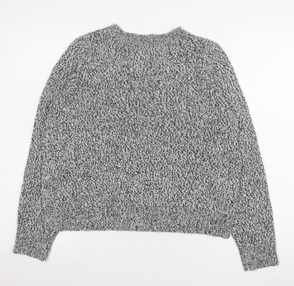 H&M Divided Men's Grey Chunky Knit Pullover Jumper Size M