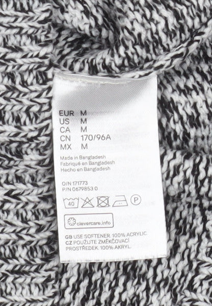 H&M Divided Men's Grey Chunky Knit Pullover Jumper Size M