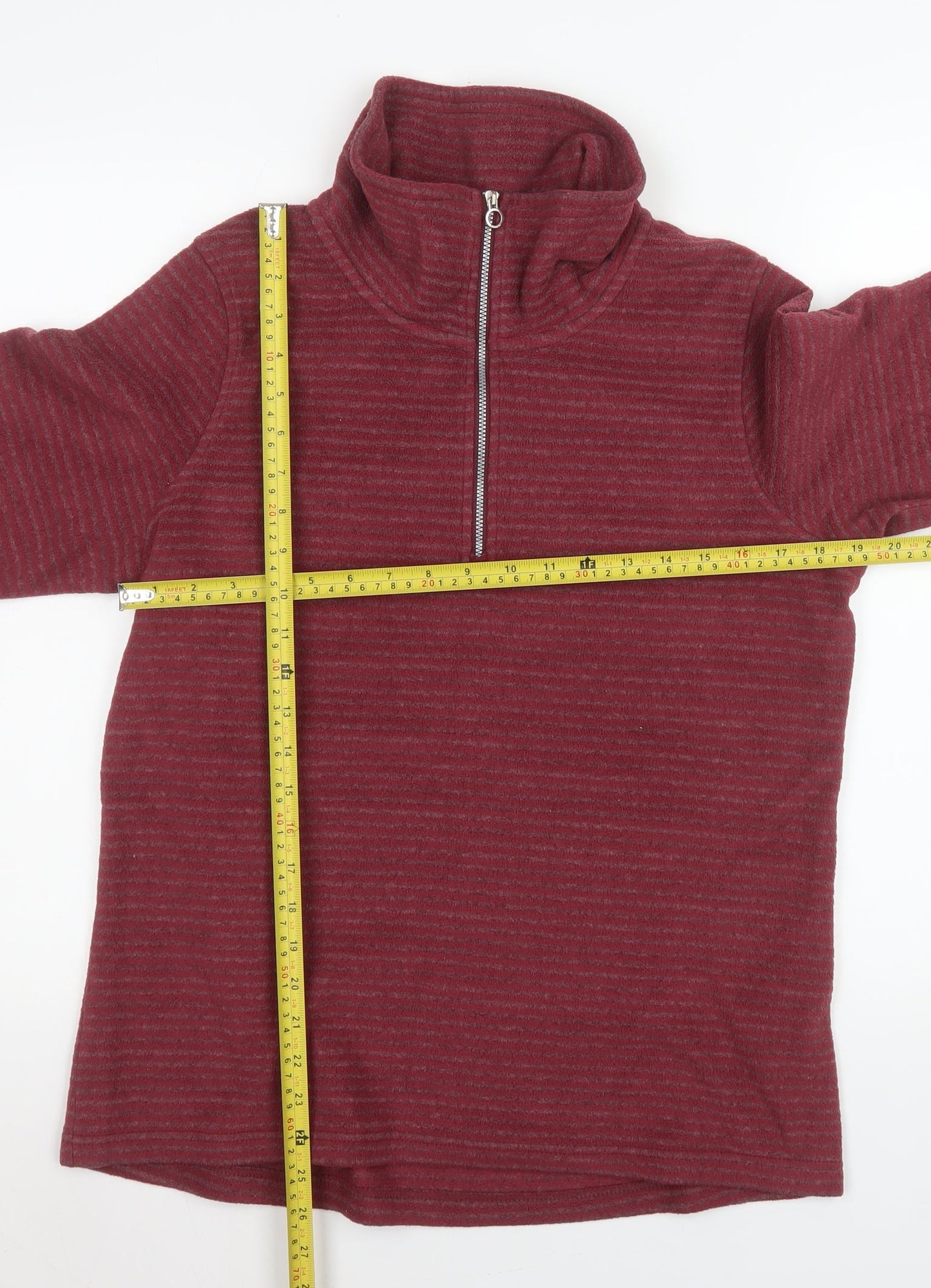 Regatta Great Outdoors Women's Red 1/2 Zip Pullover Fleece UK 14