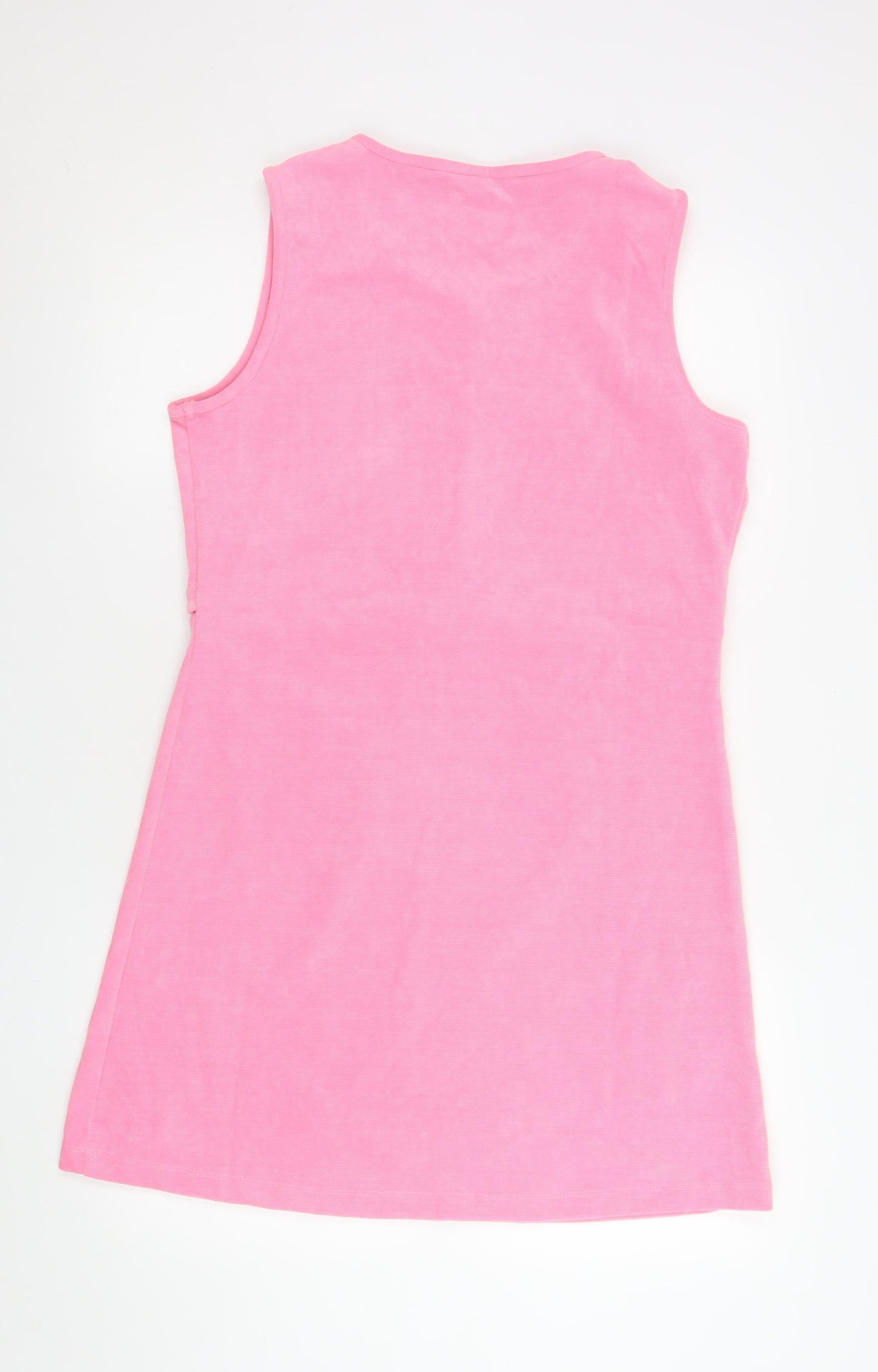 Very Women Pink Size 14 Sleeveless A-Line Knit Dress