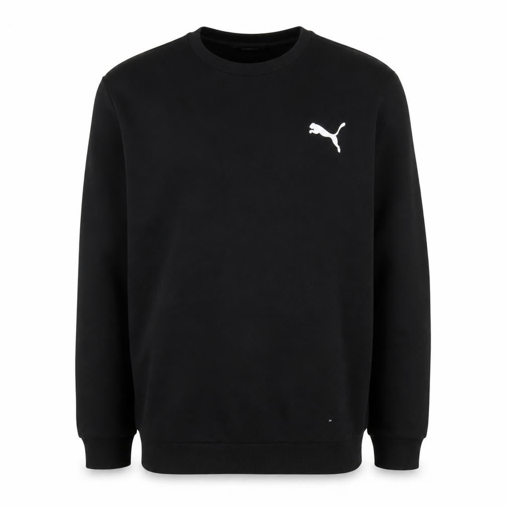 Puma Men's Black Small Crew Neck Pullover Sweatshirt