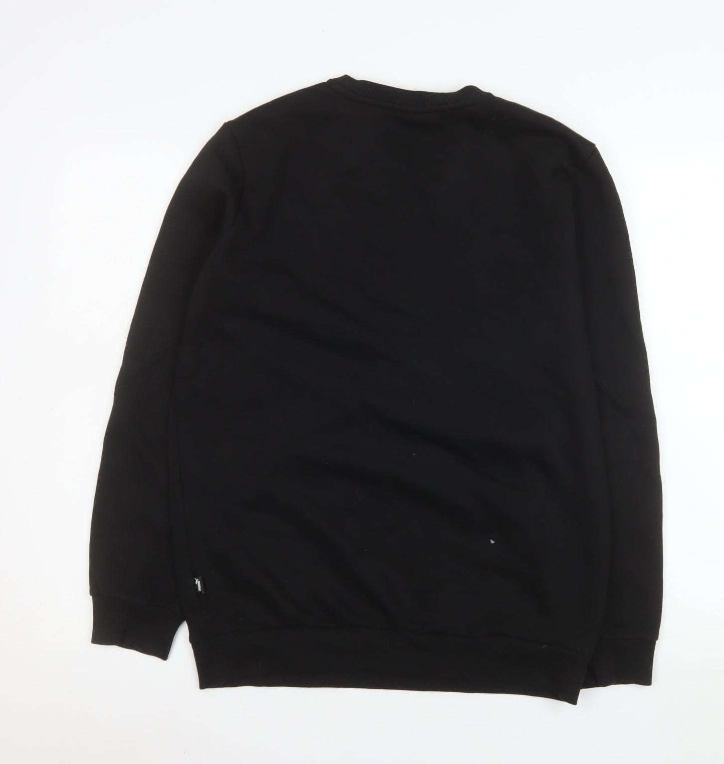 Puma Men's Black Small Crew Neck Pullover Sweatshirt