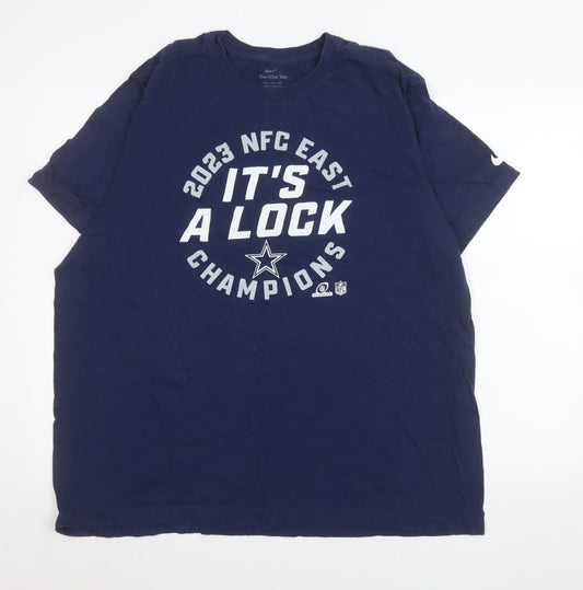 Nike Men’s Navy 2XL Dallas Cowboys Champions Graphic T-Shirt
