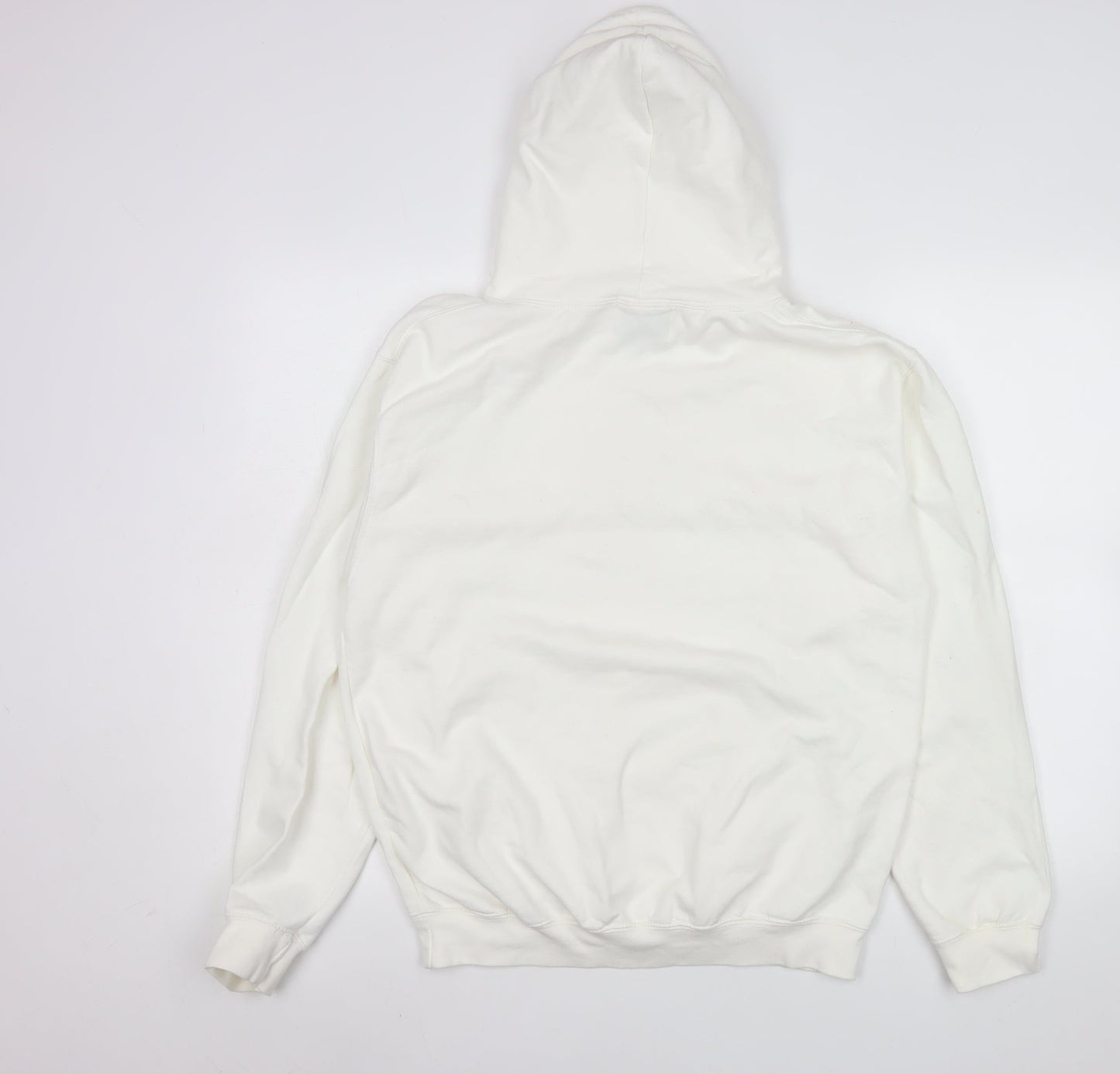 MKI Miyuki Zoku Men’s White Pullover Hoodie Medium Logo Print