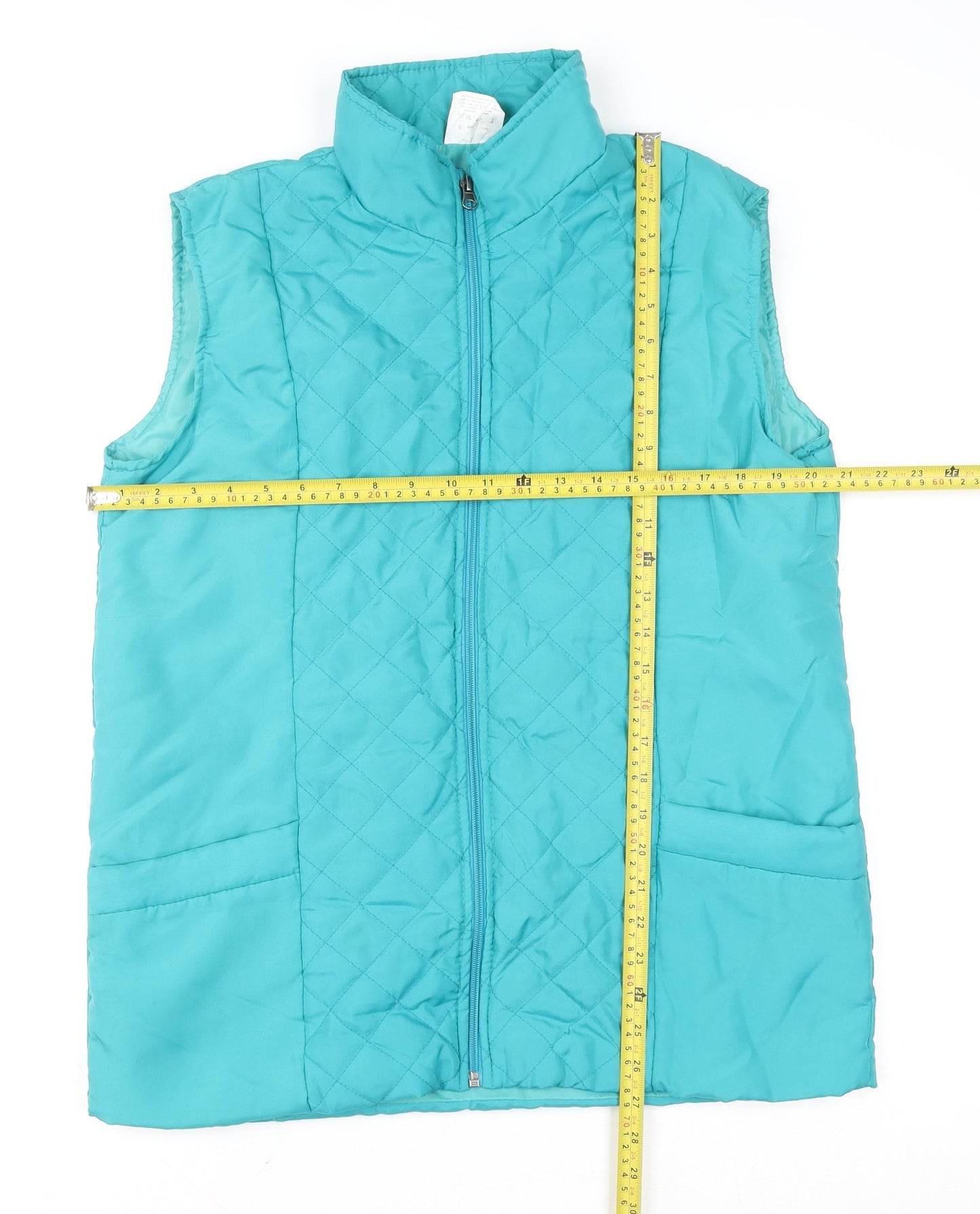 Anne de Lançay Women's Blue Quilted Waistcoat Size M