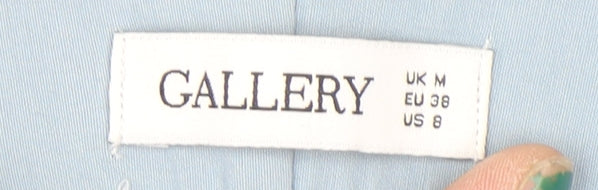Gallery Women's Blue Chino Trousers Size M Viscose Blend
