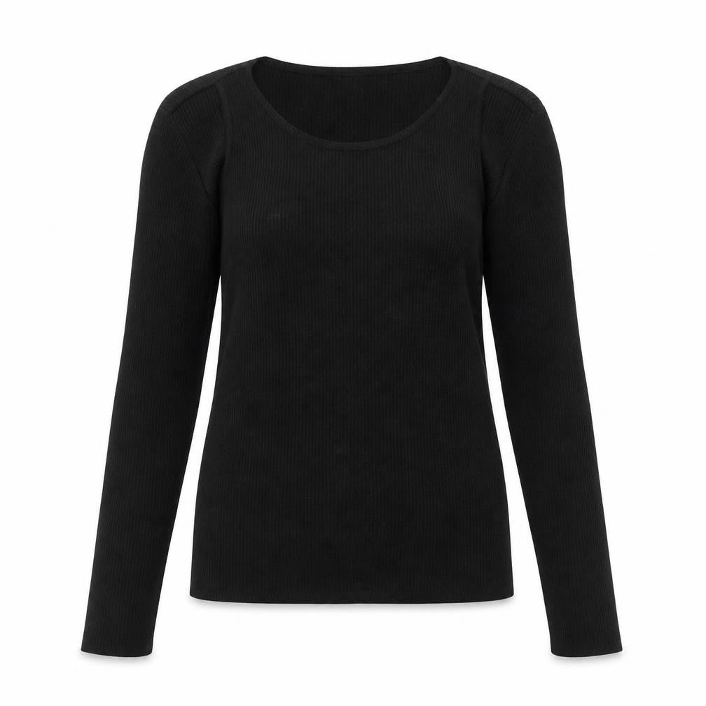 Zara Womens Black Slim Fit Knit Pullover Jumper Size 12