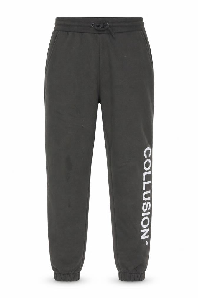 Collusion Men's Black Fleece Jogger Sweatpants Size S Regular Fit