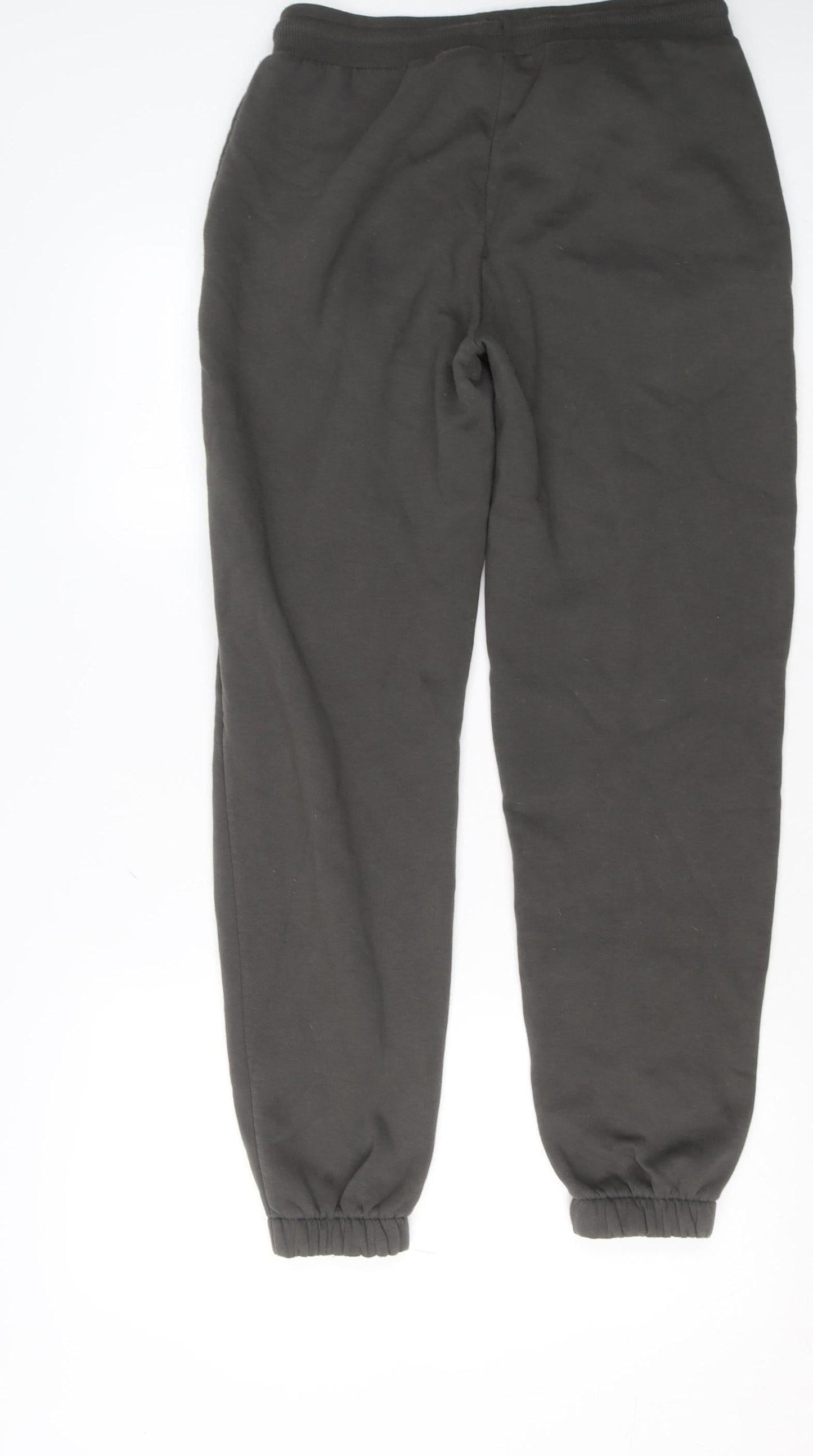 COLLUSION Men's Black Fleece Jogger Sweatpants Size S Regular Fit