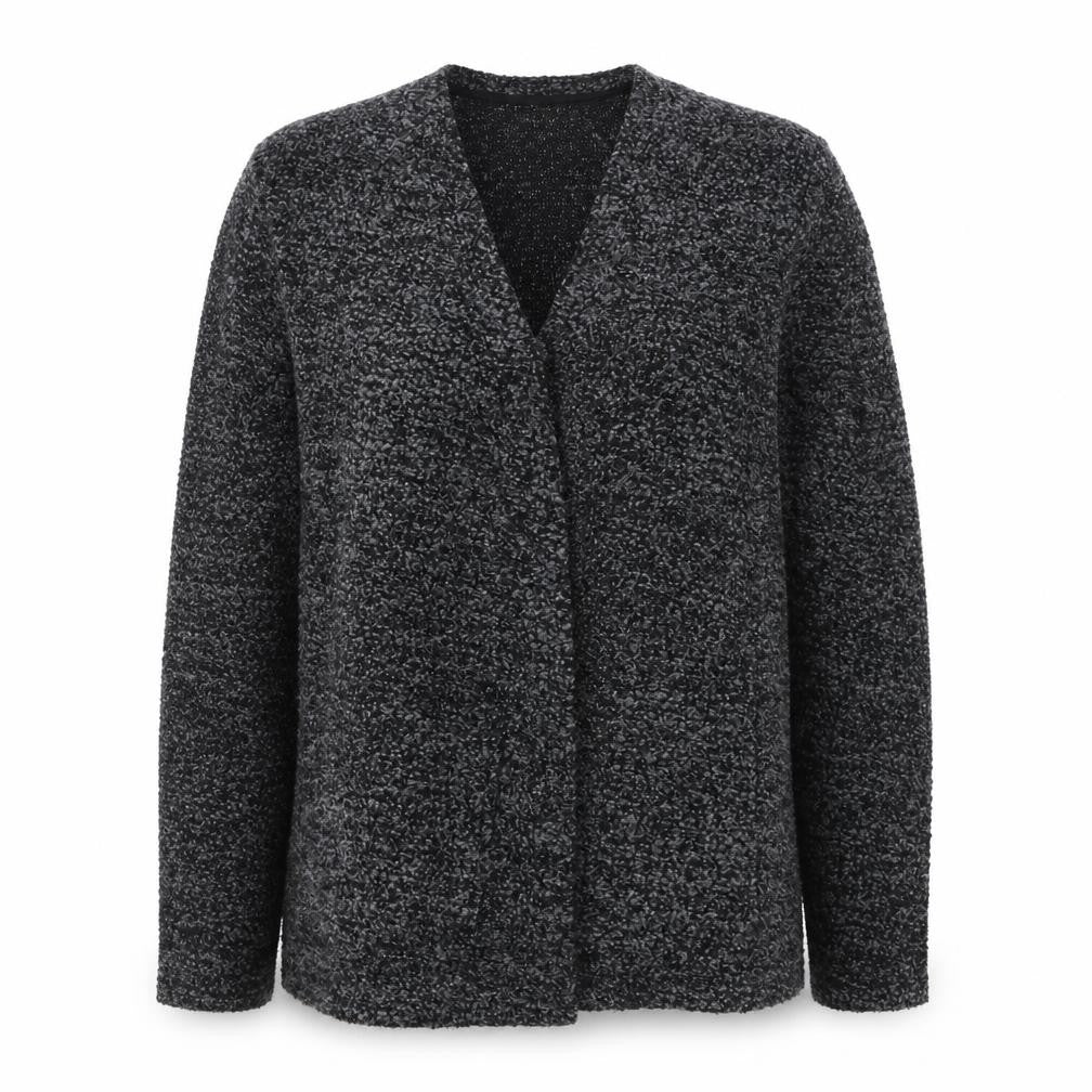 River Island Womens Grey Chunky-Knit Cardigan Size S