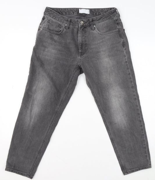 ASOS DESIGN Men’s Grey Tapered Jeans W31 L30 Regular Fit Denim