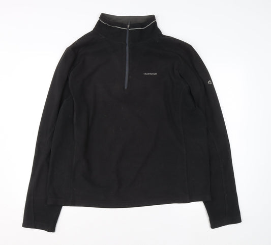 Craghoppers Men's Black XL Fleece 1/4 Zip Pullover Sweatshirt