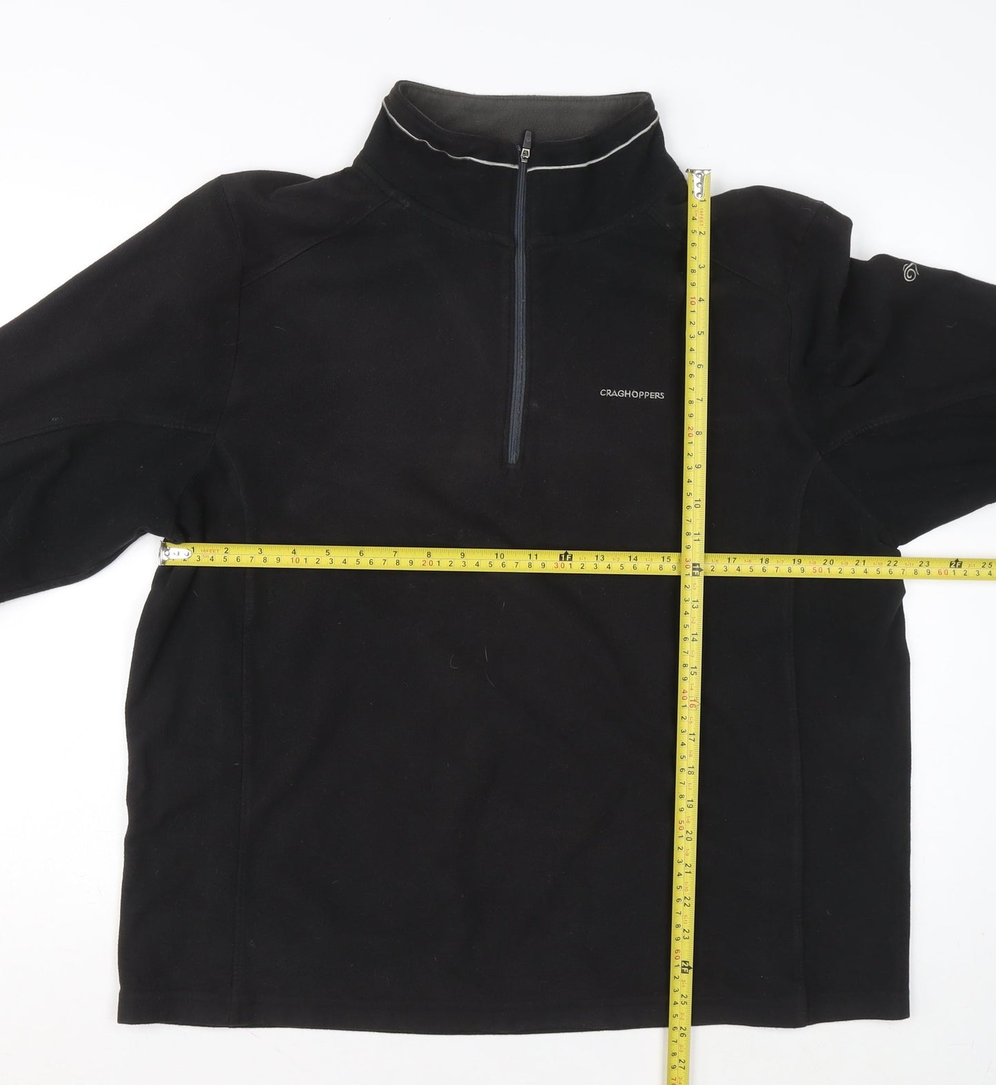 Craghoppers Men's Black XL Fleece 1/4 Zip Pullover Sweatshirt