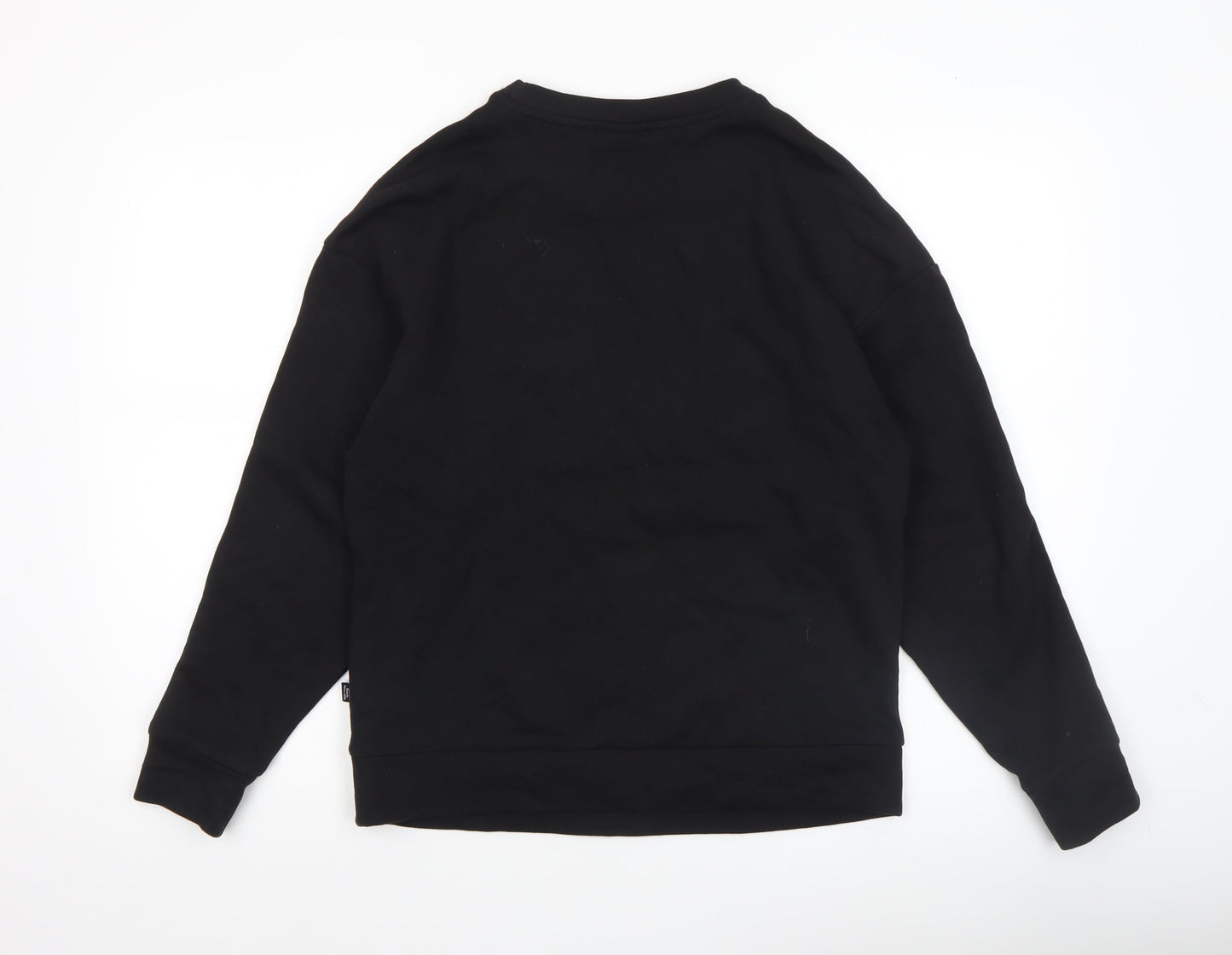 Puma Men's Black Small Crew Neck Cotton Sweatshirt Classic Fit