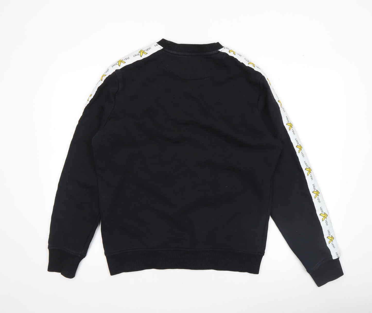 Lyle & Scott Black Cotton Crew Neck Sweatshirt Women S Logo Trim
