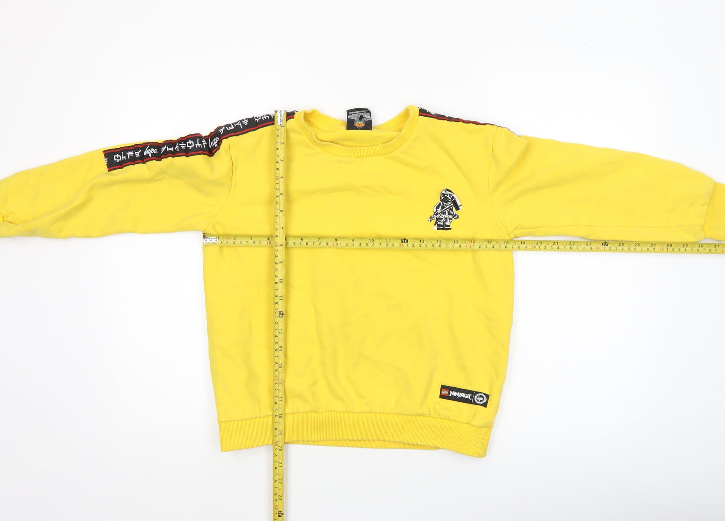 Hype Boys Yellow LEGO Ninjago Sweatshirt 13 Years Pullover Crew Neck