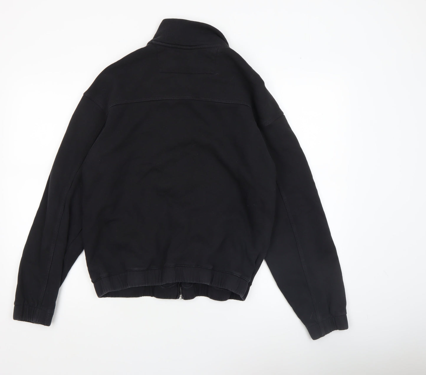 H&M Men's Black Relaxed Fit Cotton Zip Jacket Size 40