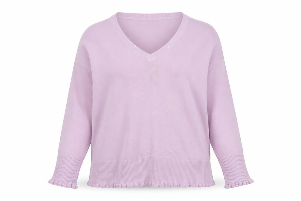 Debenhams Women’s Purple V-Neck Acrylic Jumper Size 22