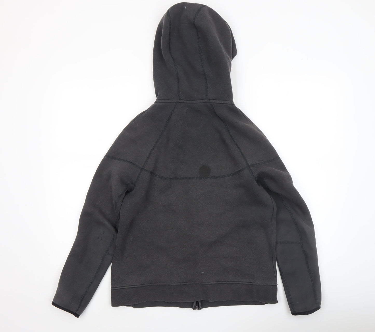 Nike Boys Black Full Zip Hoodie XL 158-170cm Fleece Lined Casual