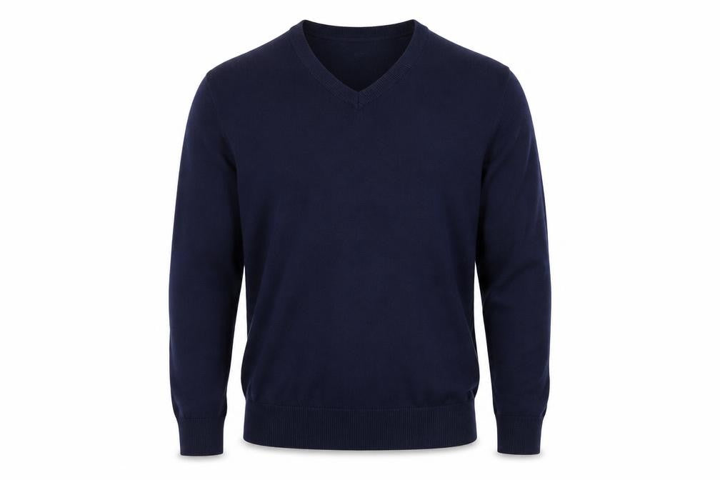 GAP Men’s Blue Cotton V-Neck Pullover Jumper Size L