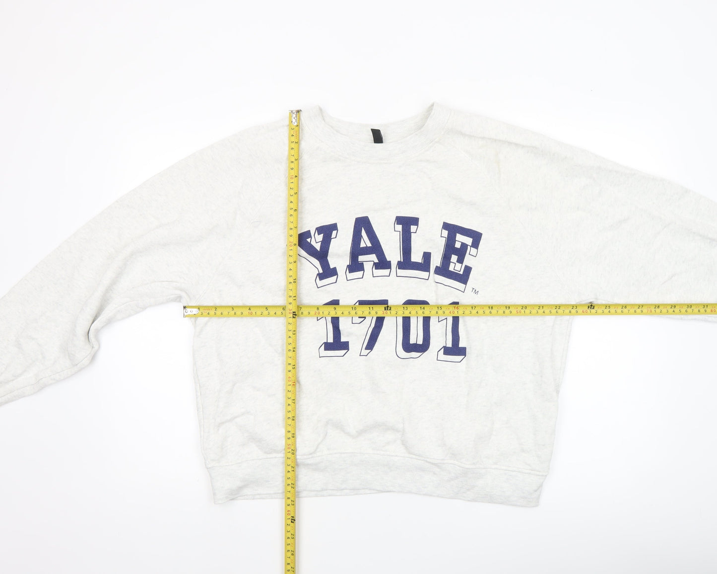 H&M Divided Women’s Grey Yale 1701 Crew Neck Cotton Sweatshirt L
