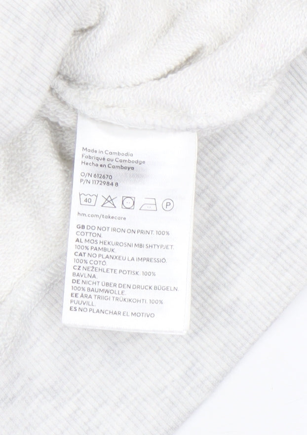 H&M Divided Women’s Grey Yale 1701 Crew Neck Cotton Sweatshirt L