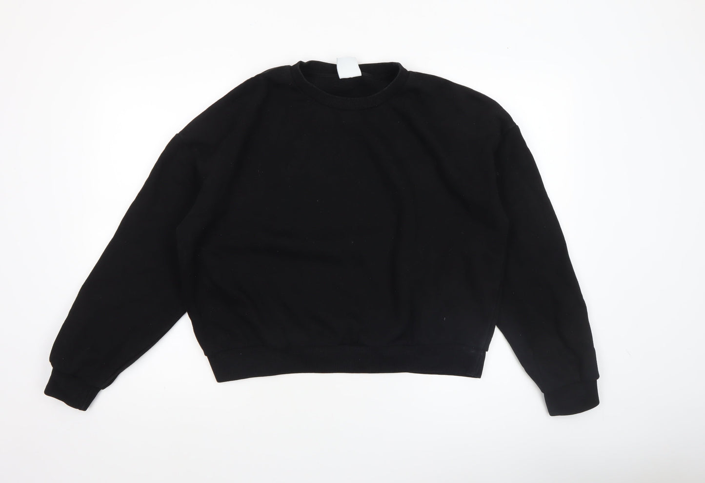 Pull & Bear Women’s Black L Sweatshirt Classic Crew Neck