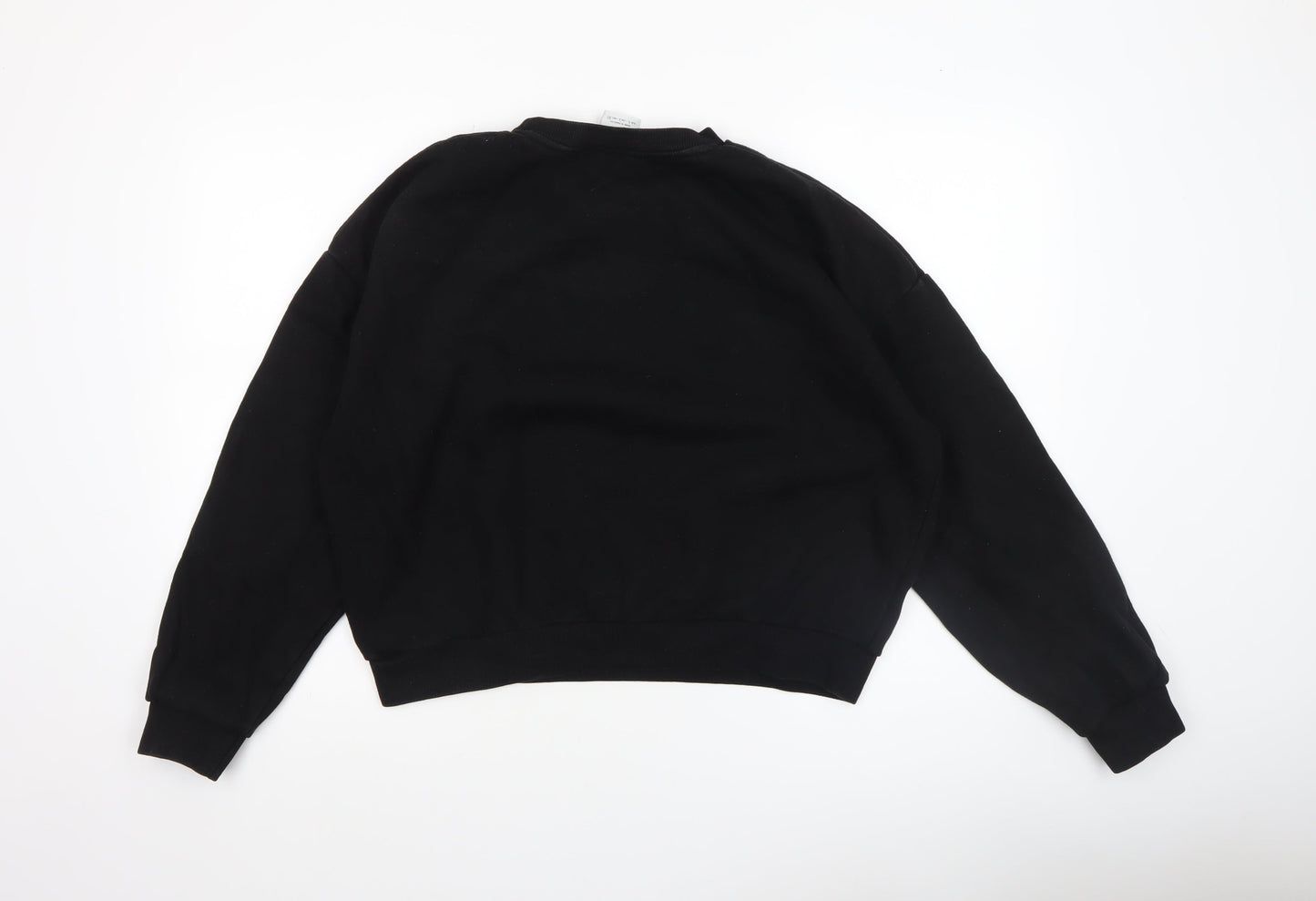 Pull & Bear Women’s Black L Sweatshirt Classic Crew Neck