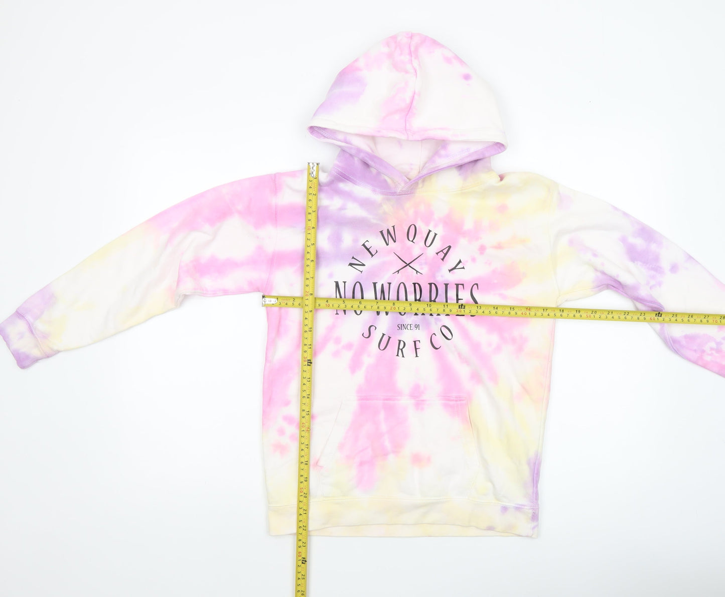 Just Hoods Girls Multicoloured Tie-Dye Pullover Hoodie 12-13 Years