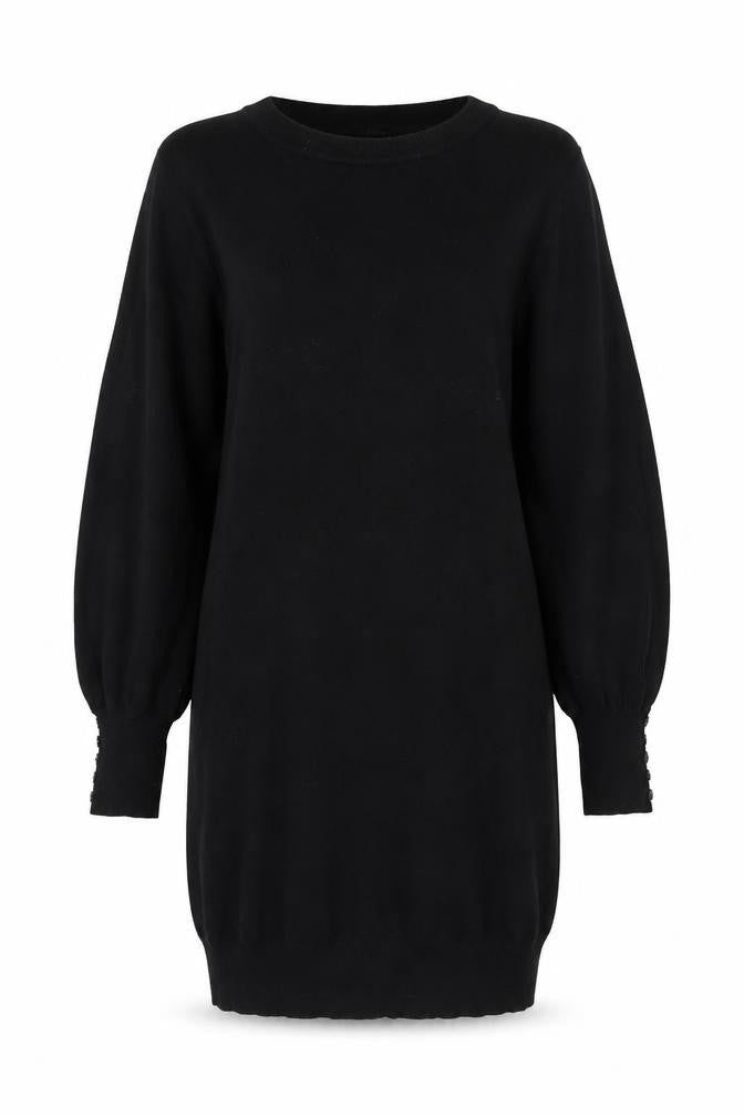 Roman Women's Black Size 12 Long Sleeve Knit Pullover Jumper