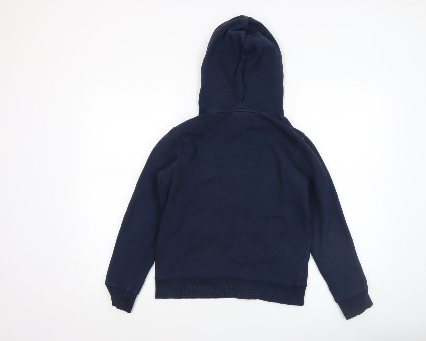 Jack & Jones Boys Navy Pullover Hoodie 12 Years Cotton Blend Graphic Print