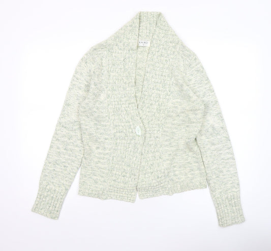 Kaliko Women’s Ivory Long Sleeve Chunky Knit Cardigan Size 12