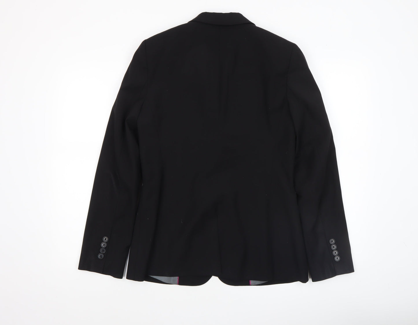 Austin Reed Women's Black Size 10 Wool Blend Single-Breasted Blazer