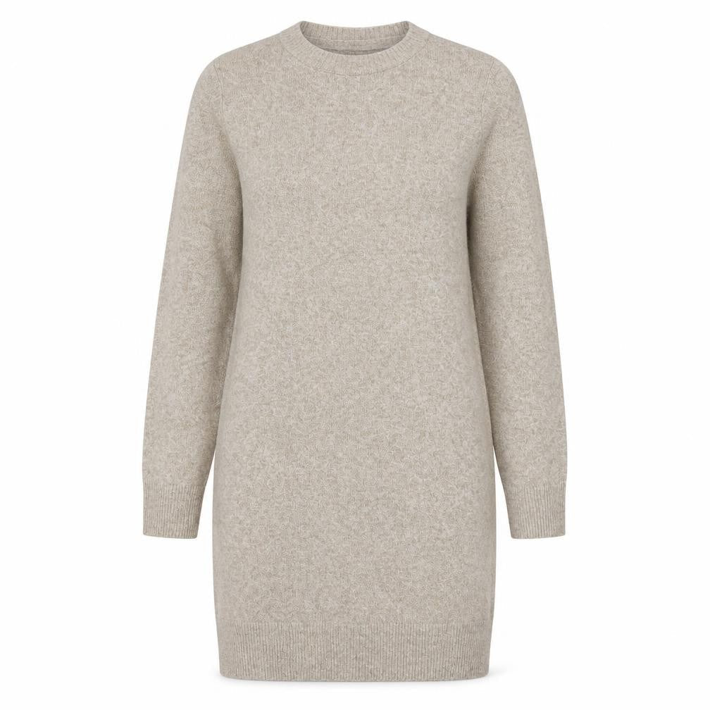 Vero Moda Women's Beige Knit Jumper Dress Medium