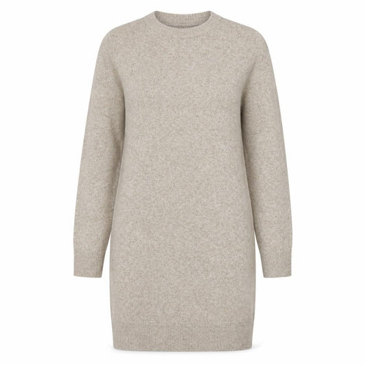 Vero Moda Women's Beige Knit Jumper Dress Medium