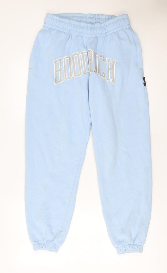 Hoodrich Women’s Blue Sweatpants S Regular Fit Cotton Blend Tapered