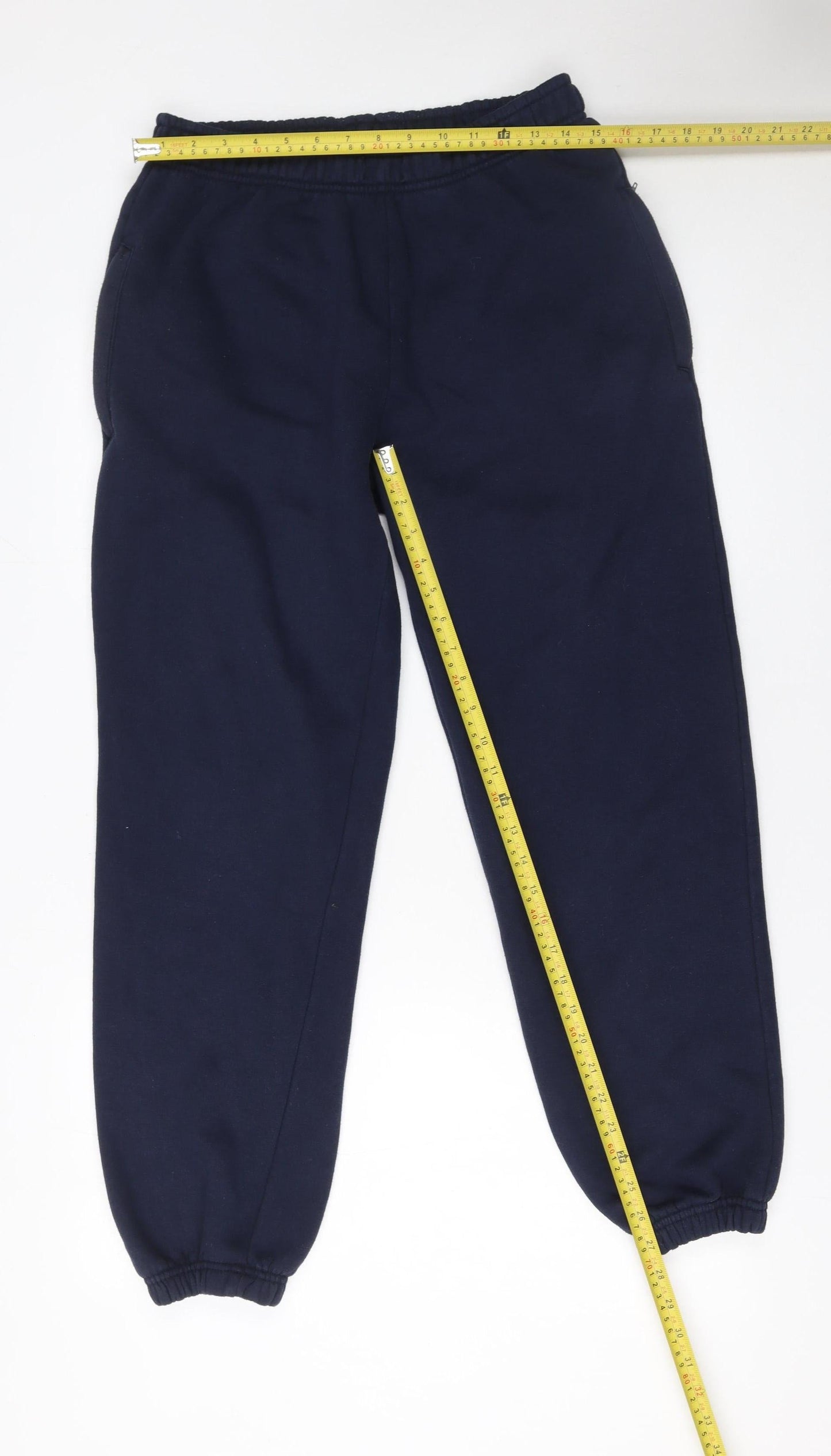 SM Sport Women's Blue Fleece Jogger Trousers Size M