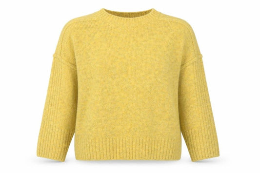 Urban Outfitters Womens Yellow Mock Neck Relaxed Fit Knit Jumper M