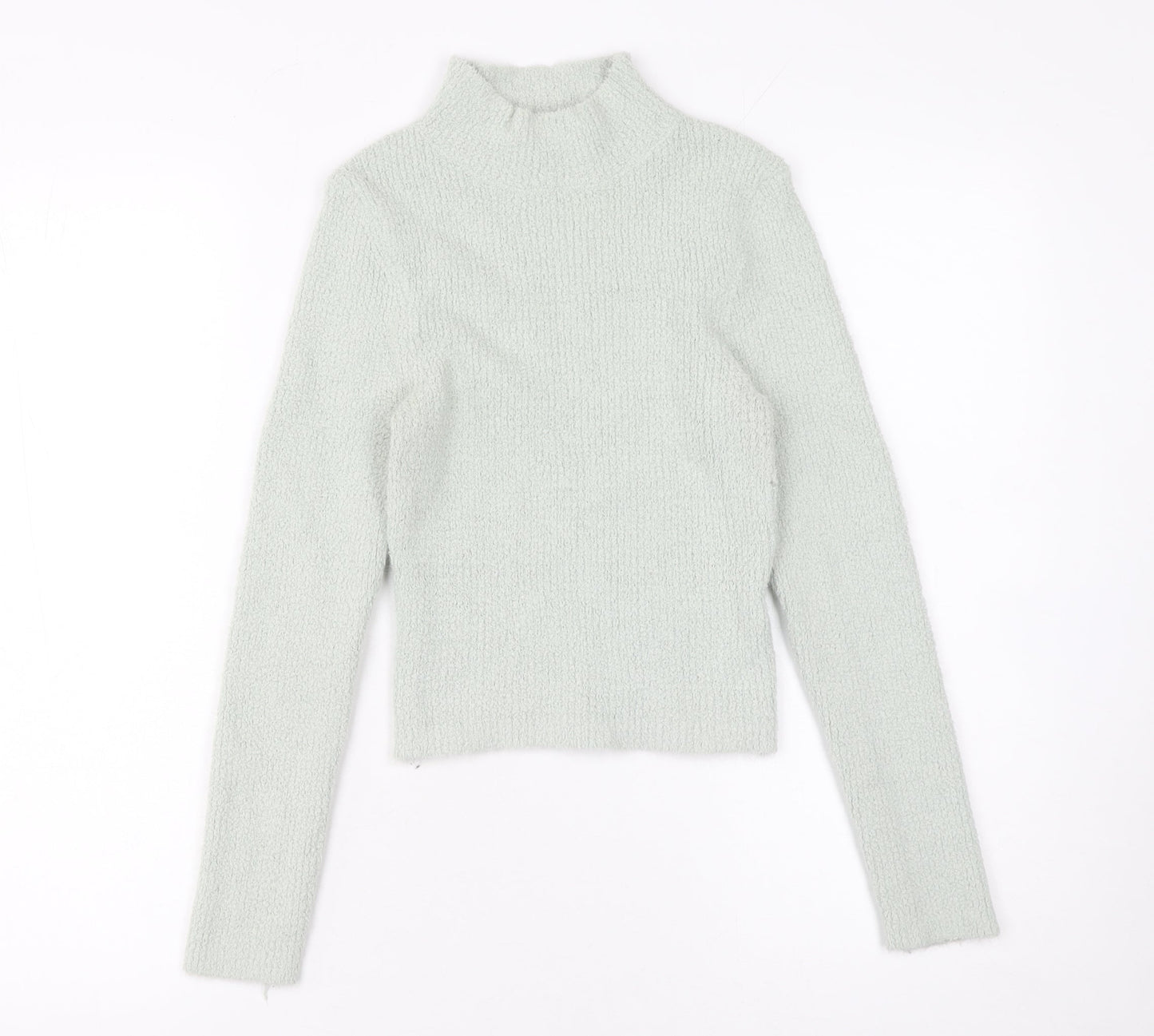 Urban Outfitters Women Grey Mock Neck Slim Knit Pullover Jumper Size S