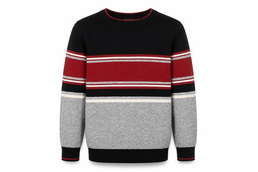 Next Boys Multicoloured Striped Cotton Crew Neck Jumper 9 Years