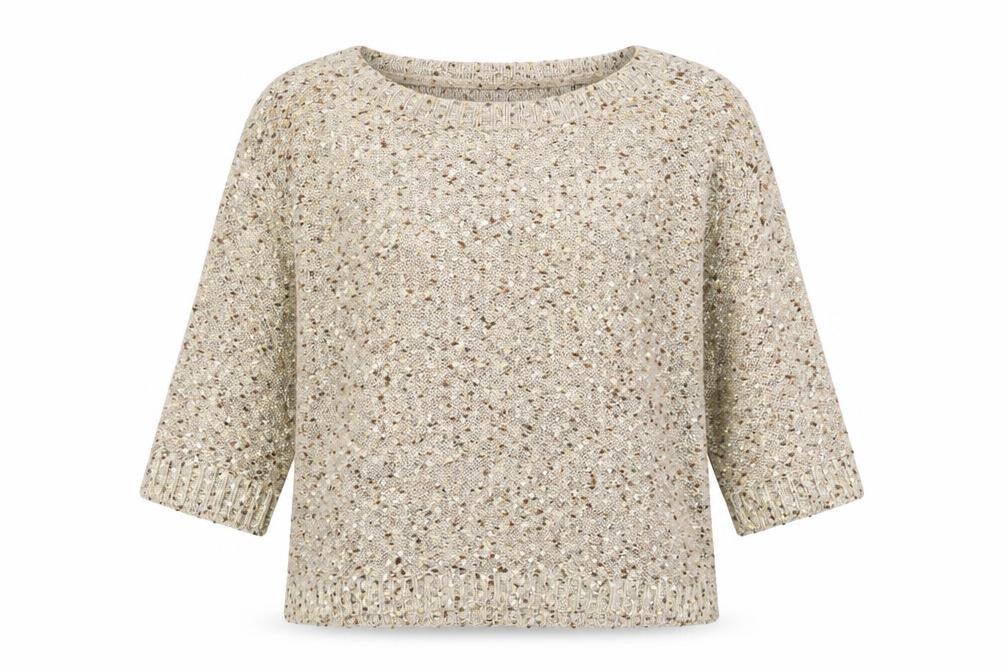 H&M Womens Beige Chunky-Knit Pullover Jumper Size S