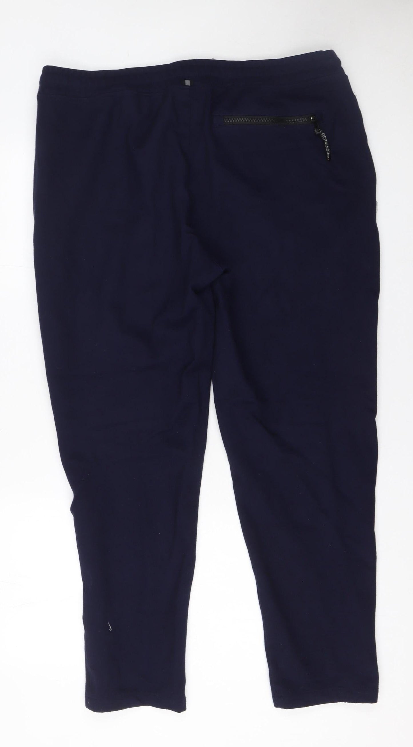 Luke Men's Blue Jogger Trousers Size M Regular Fit Casual Pants