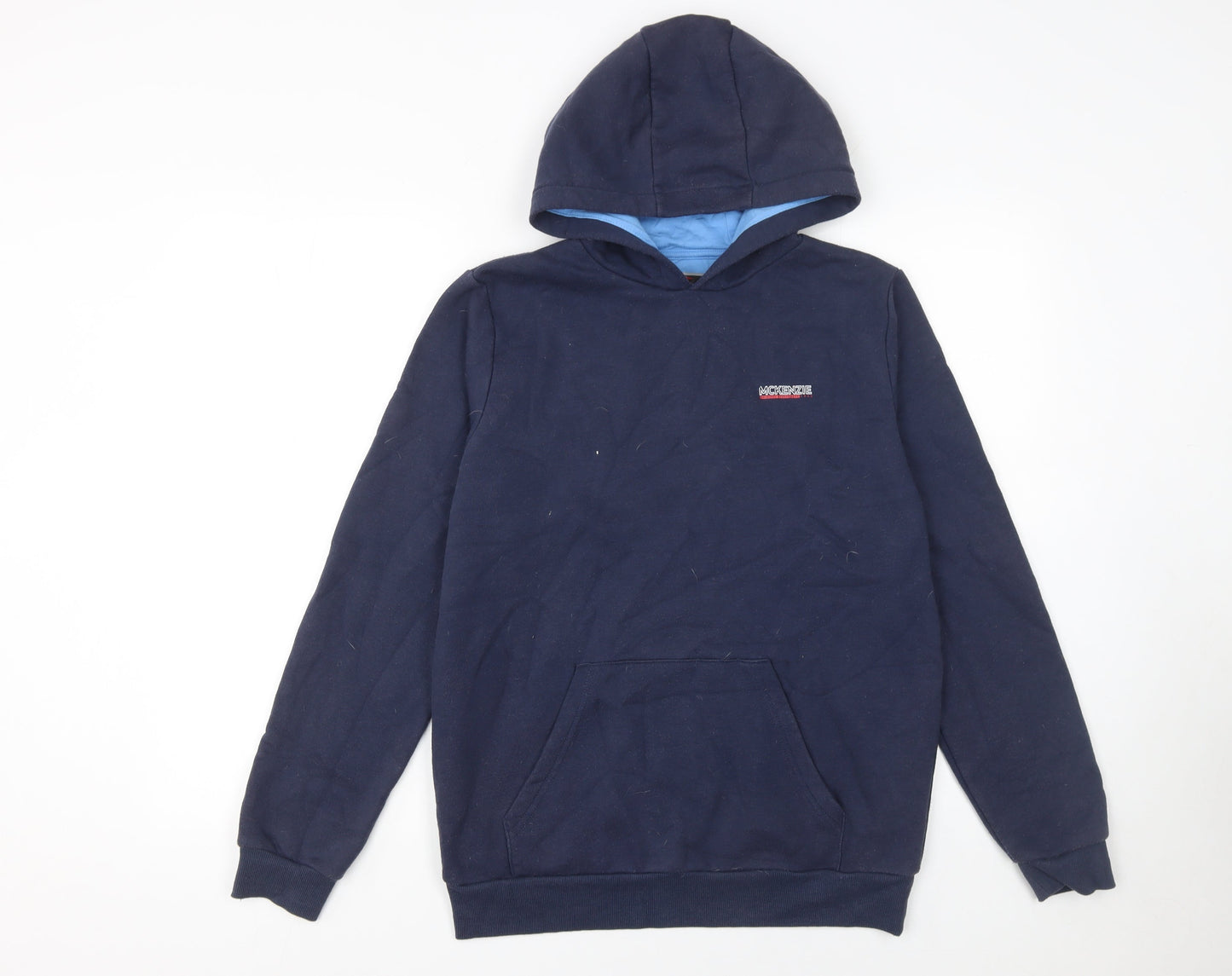 McKenzie Boys Blue Pullover Hoodie 13-15 Years Regular Fit Hooded Sweatshirt