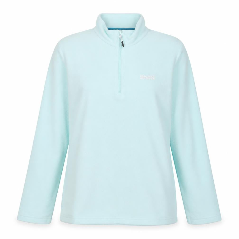 Regatta Women's Blue 1/4 Zip Fleece Sweatshirt UK 18 Polyester Outdoor