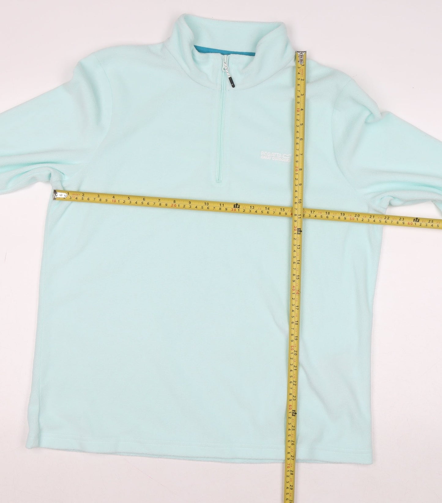 Regatta Women's Blue 1/4 Zip Fleece Sweatshirt UK 18 Polyester Outdoor