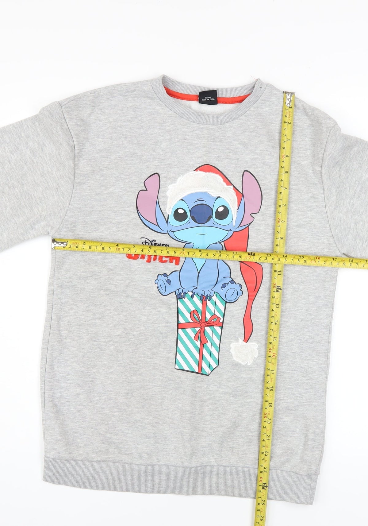 Disney at Primark Girls Grey Stitch Christmas Pullover Jumper 11-12 Years