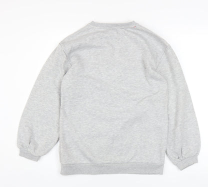 Disney at Primark Girls Grey Stitch Christmas Pullover Jumper 11-12 Years
